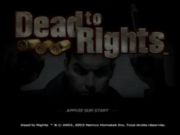 Dead to Rights screen shot title